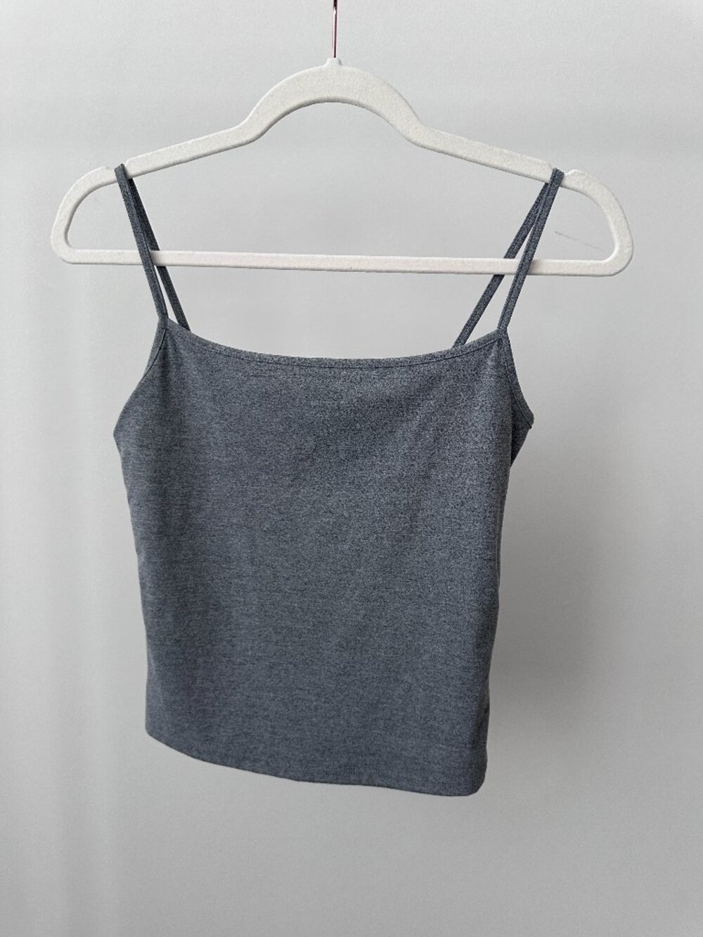 Garage Sleek Scoop Cami Top Cropped Gray Size Medium Worn Once